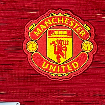 red Adidas Manchester United 2020-2021 home jersey {S}