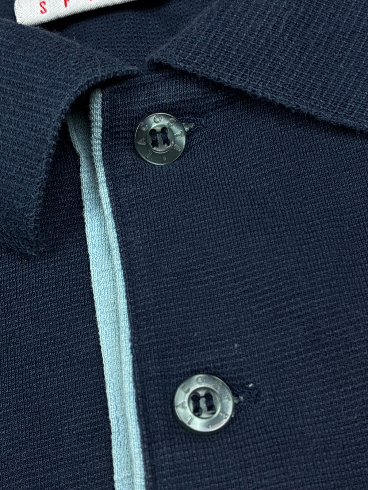 vintage Lacoste polo spellout {XL}