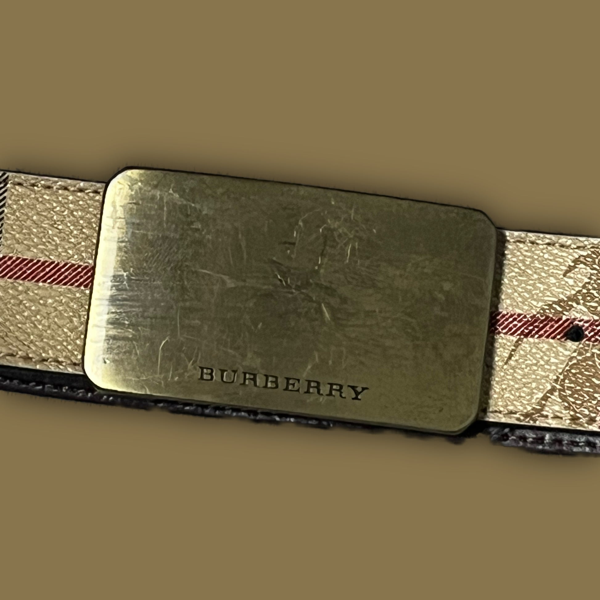 vintage Burberry belt