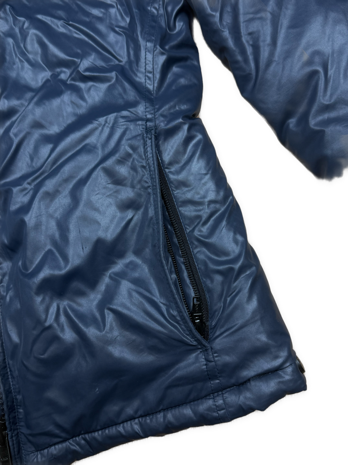 vintage Blauer winterjacket (real fur)