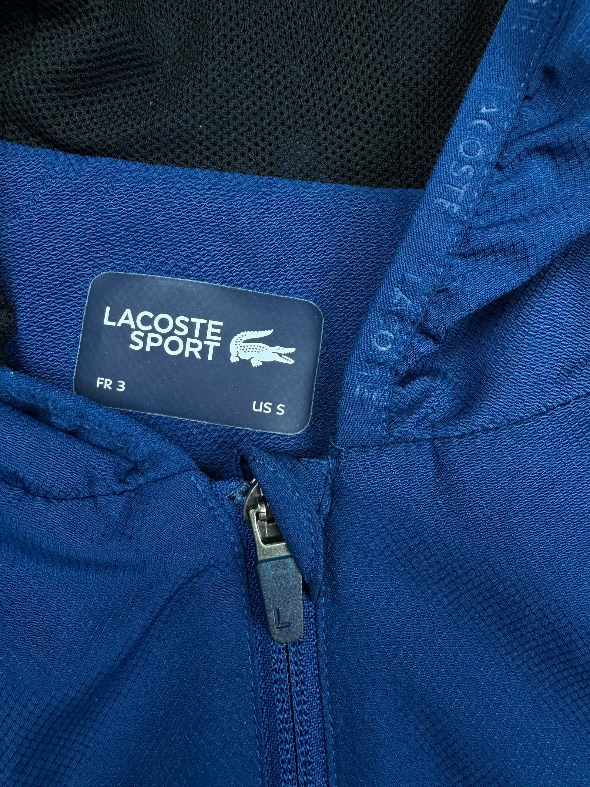 navyblue Lacoste windbreaker {S}