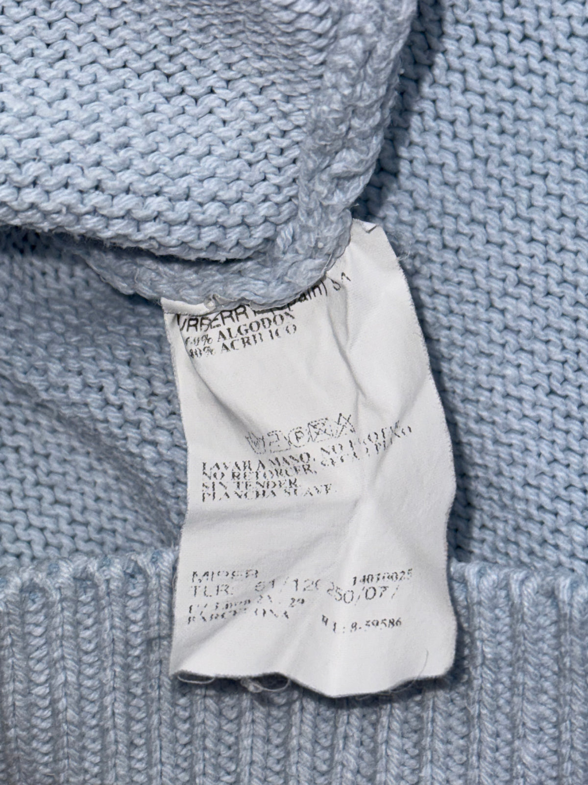 vintage babyblue Burberry knittedsweater {XL}