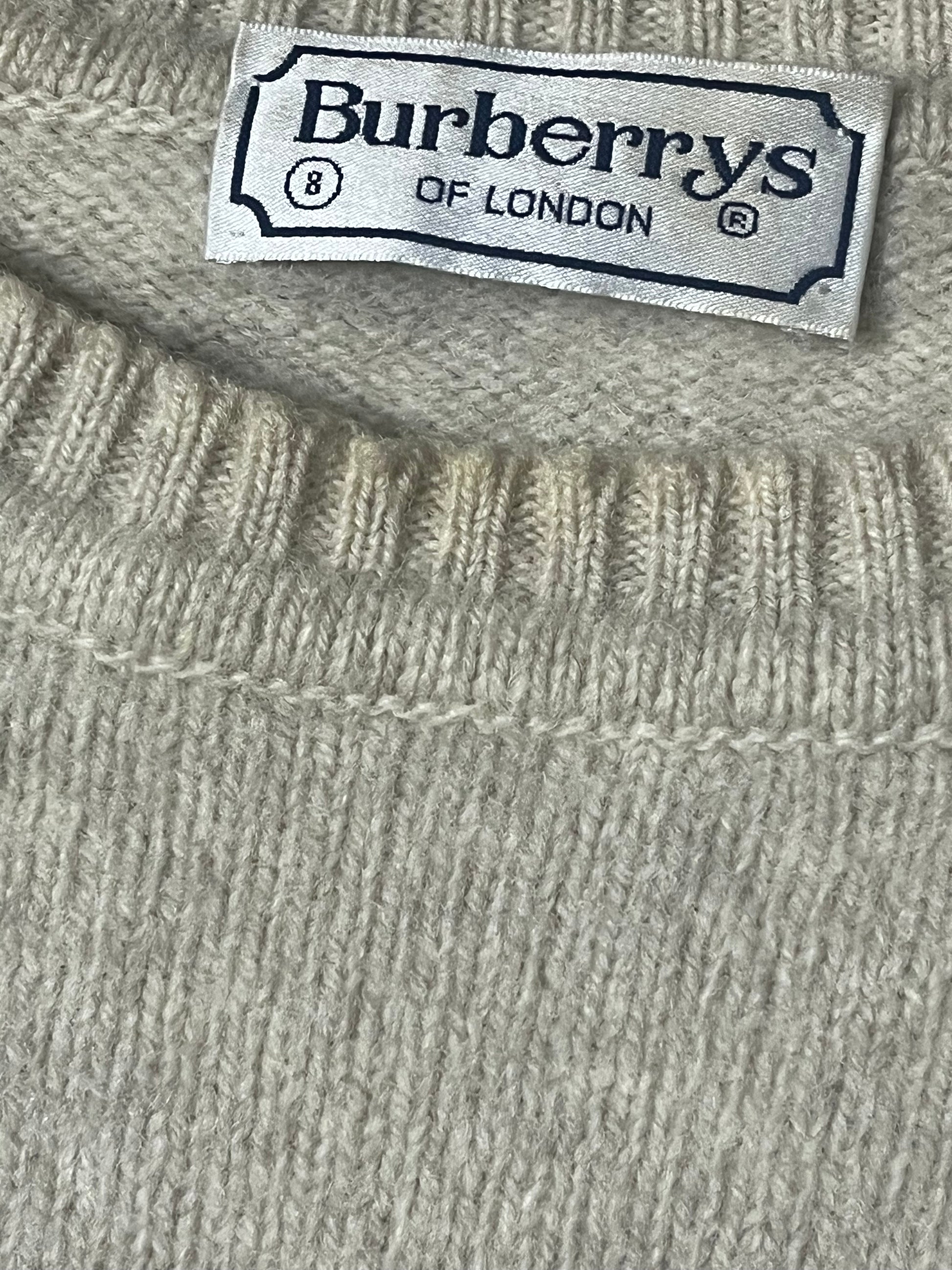 vintage Burberry knittedsweater {M}