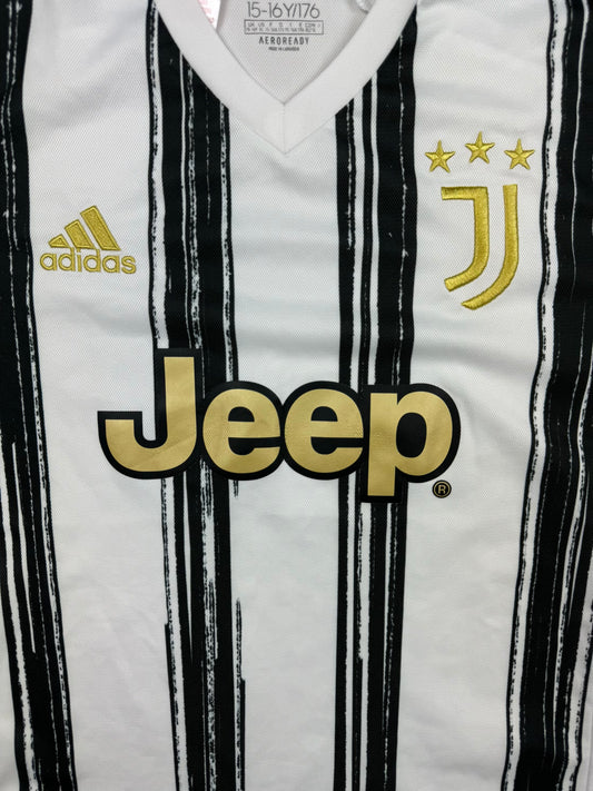 white Adidas Juventus Turin home jersey {S}