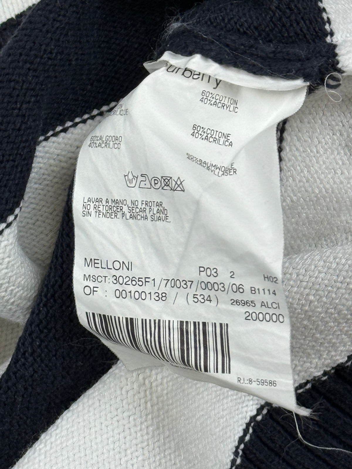 vintage Burberry knittedsweater {M}