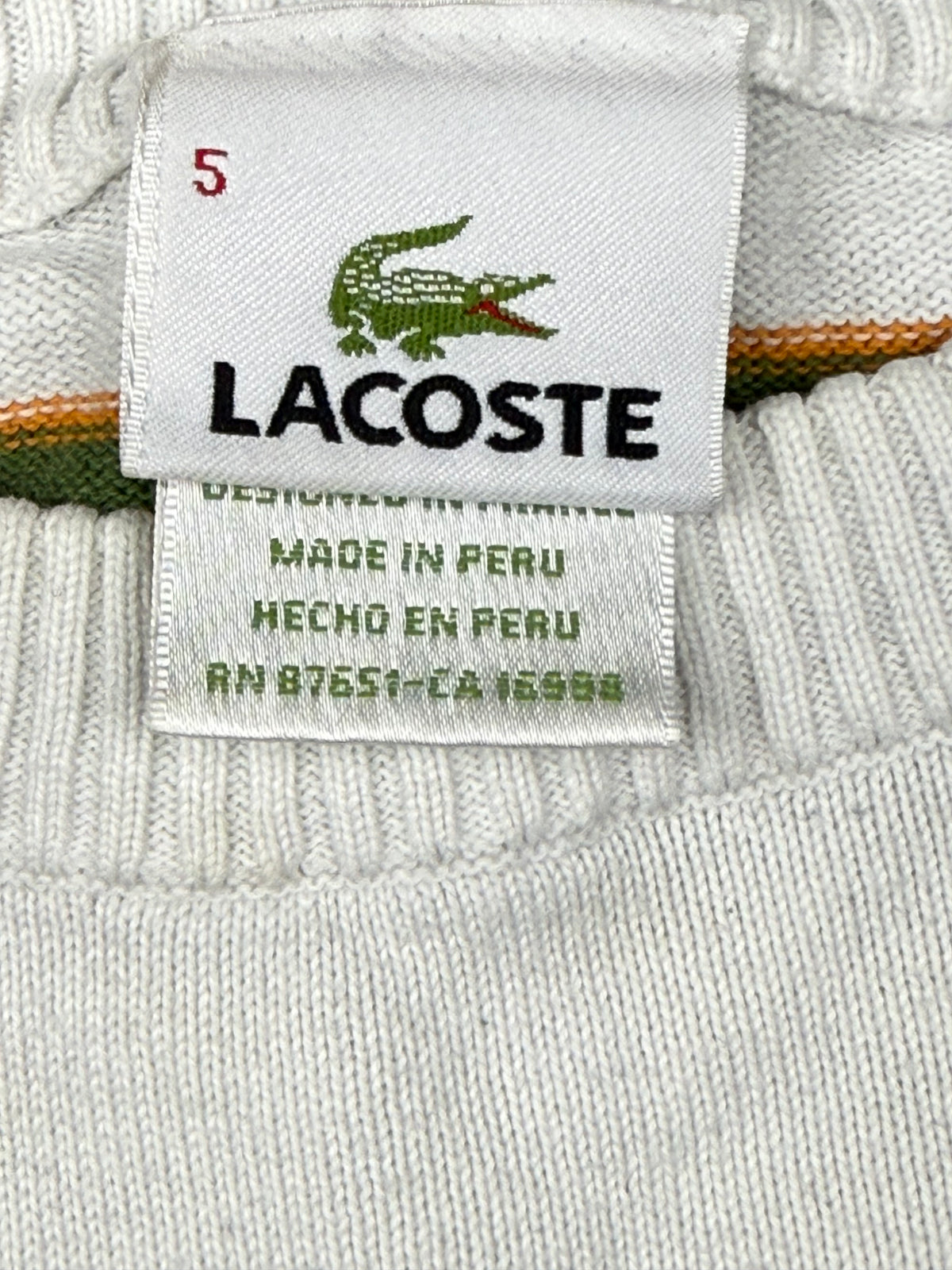 vintage Lacoste knittedsweater {M}