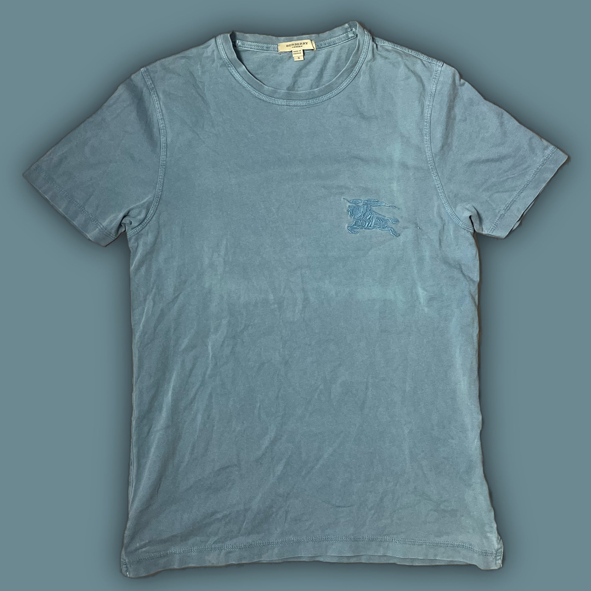 vintage babyblue Burberry t-shirt {S}