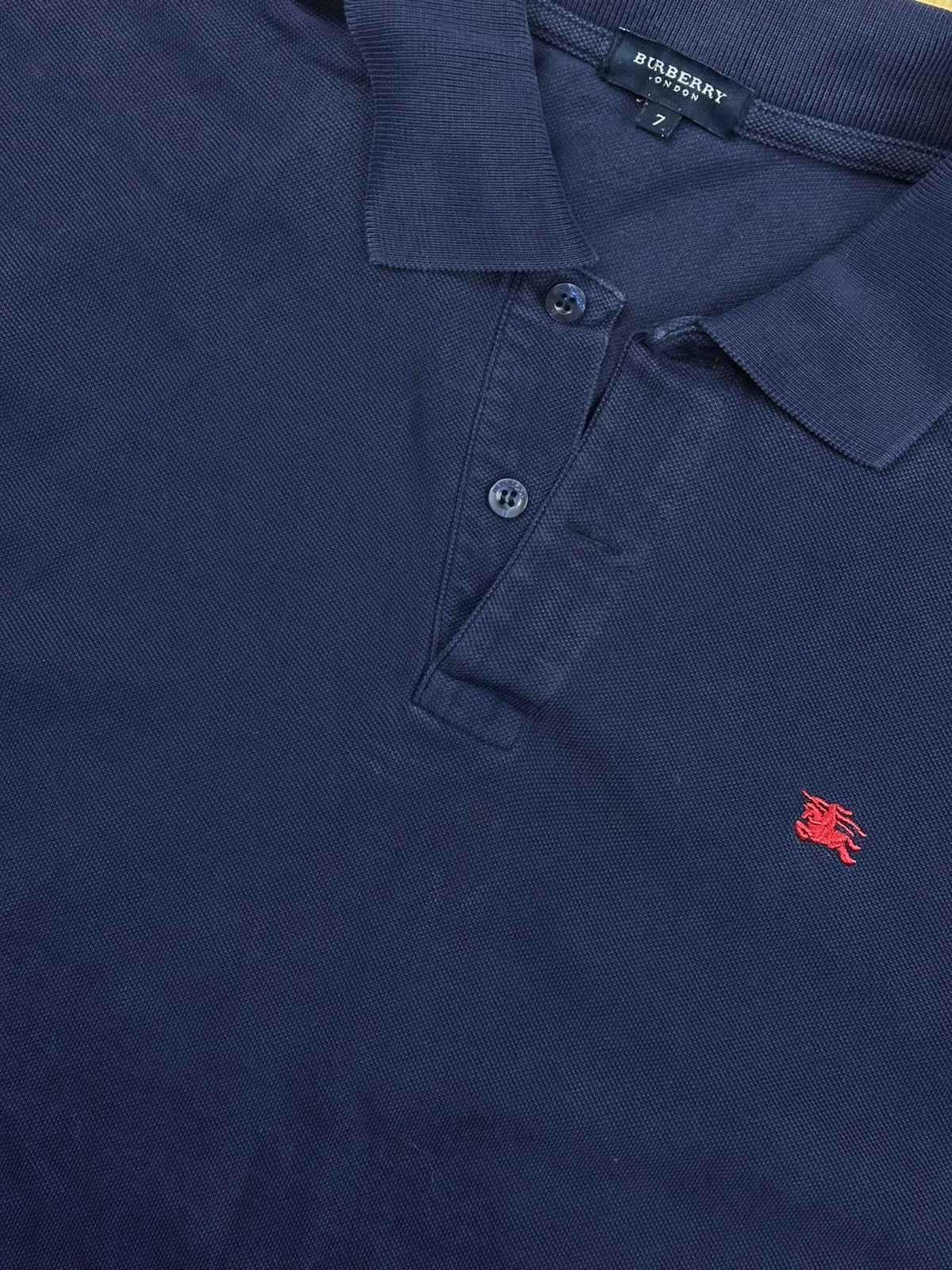 vintage navyblue Burberry polo {XL}