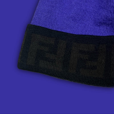 vintage purple Fendi beanie