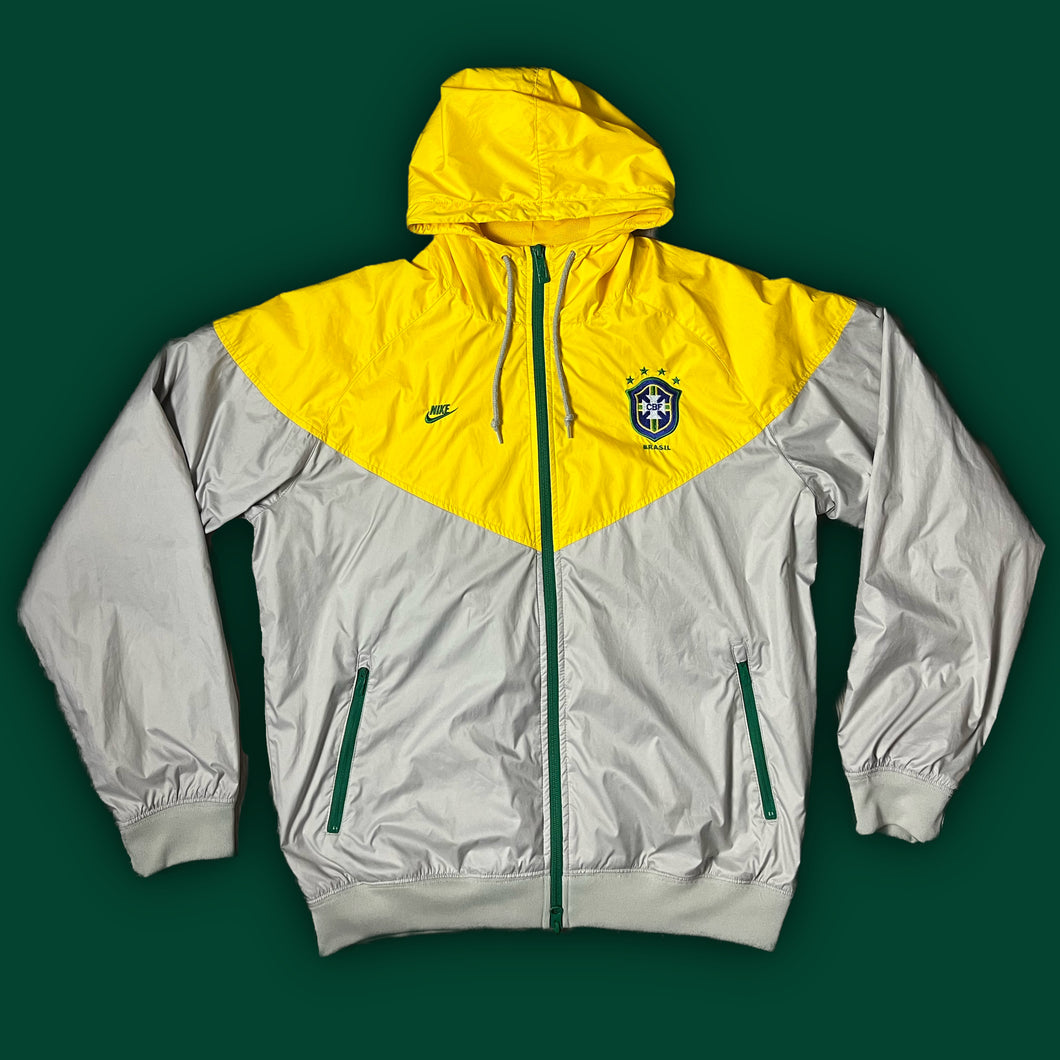 yellow/grey Nike Brasil windbreaker {M}