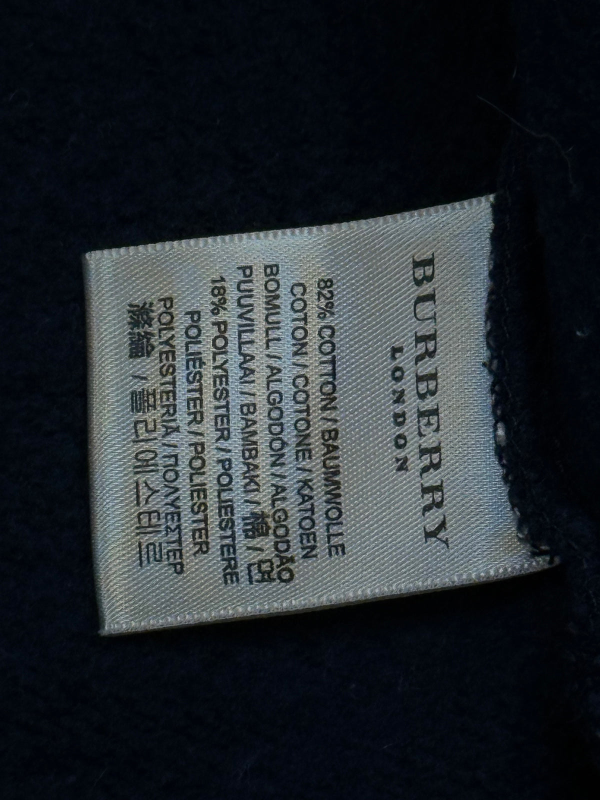 vintage navyblue Burberry sweatjacket