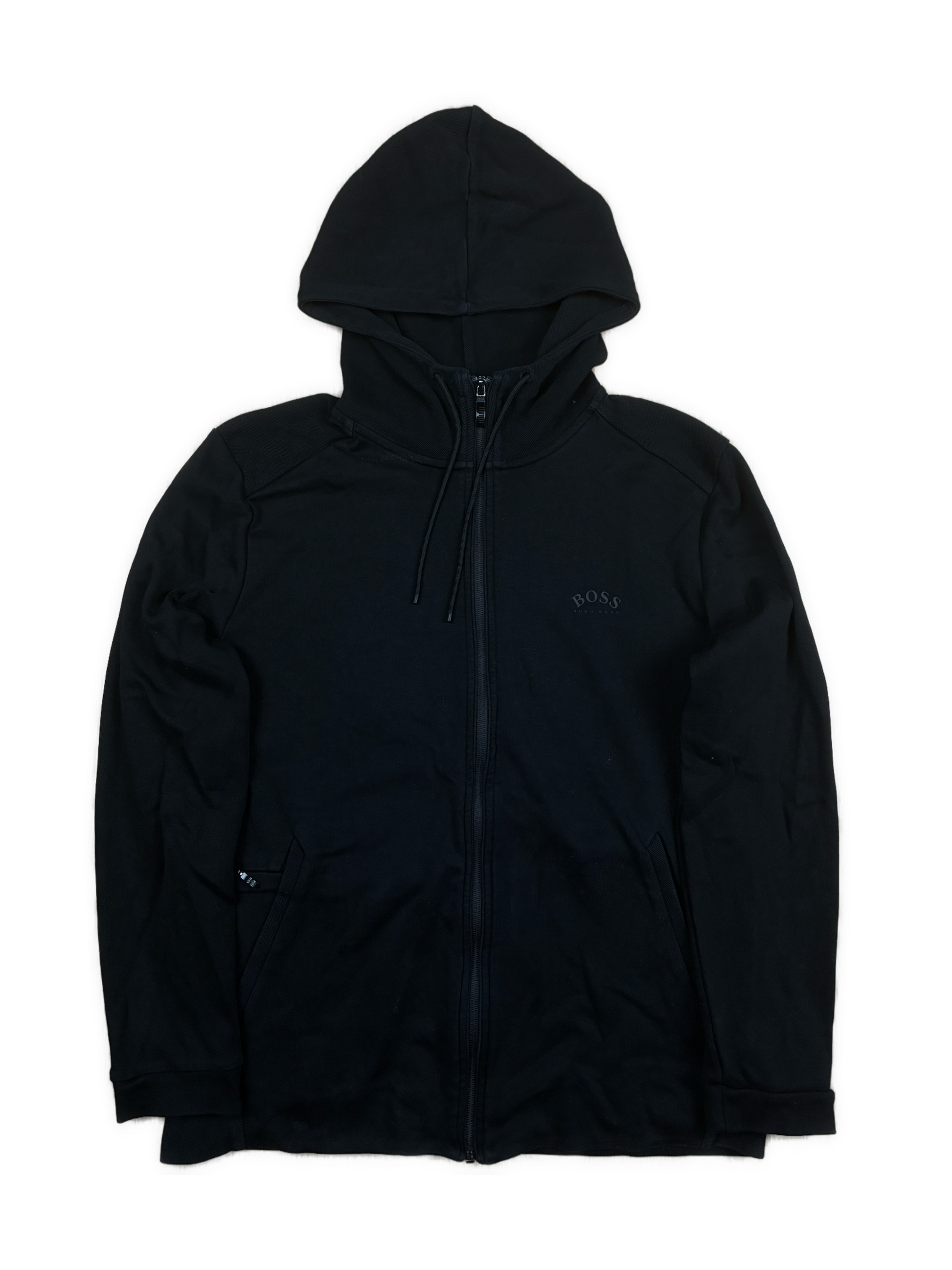 black Hugo Boss sweatjacket {M}
