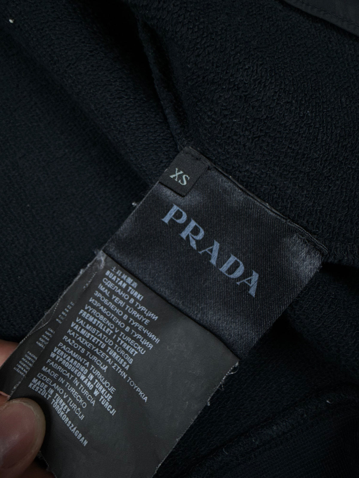 vintage navyblue Prada sweatjacket {S}