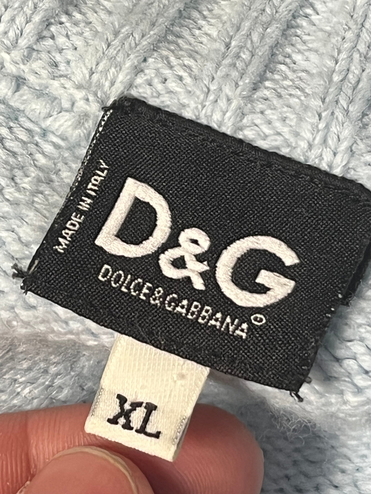 vintage babyblue Dolce & Gabbana sweatjacket {XL}
