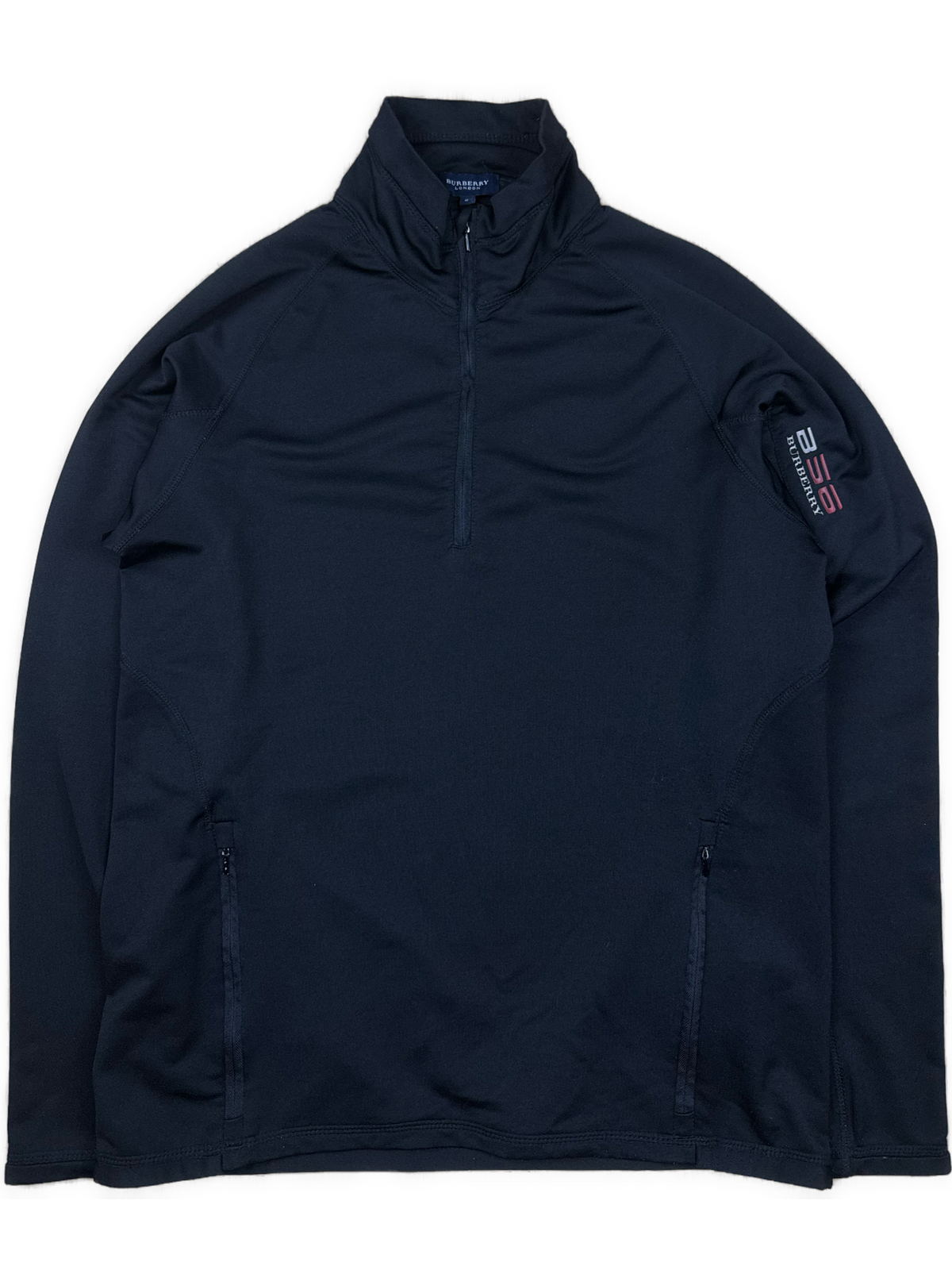 vintage Burberry quarterzip {L}
