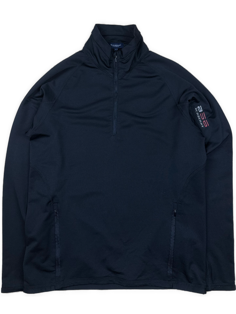 vintage Burberry quarterzip {L}
