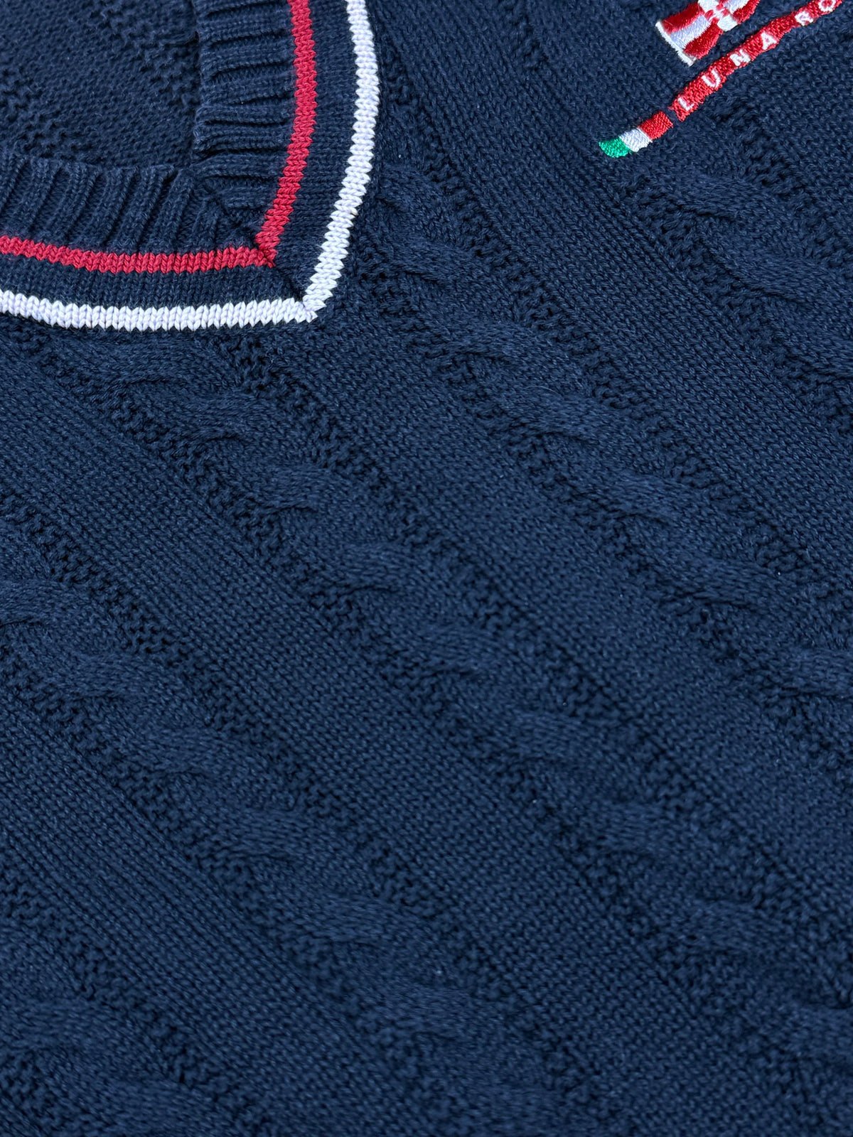 vintage Prada Luna Rossa knittedsweater {XS}