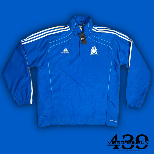 vintage Adidas Olympique Marseille halfzip windbreaker {XL}