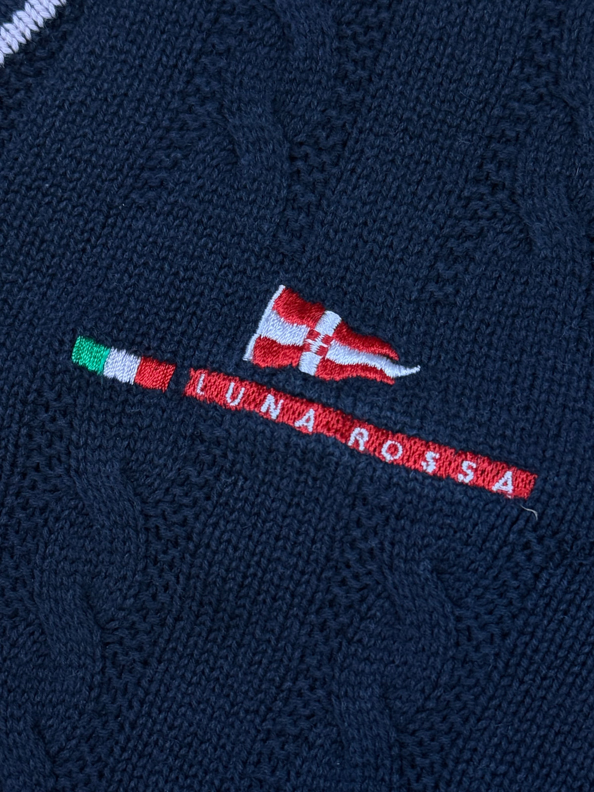 vintage Prada Luna Rossa knittedsweater {XS}
