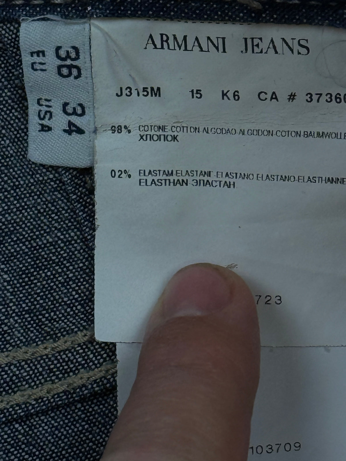 vintage Armani jeans