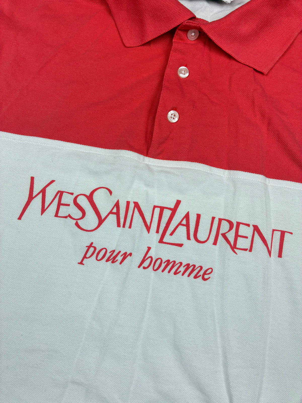 vintage YSL Yves Saint Laurent spellout polo {M}
