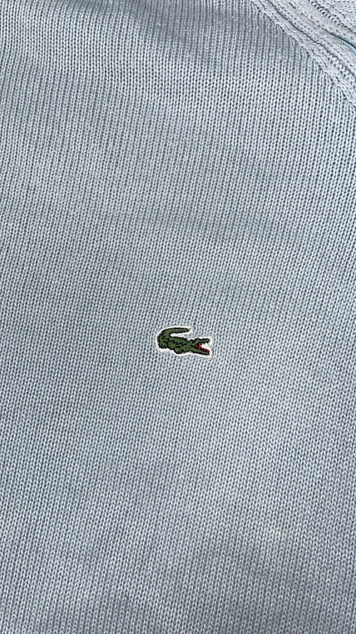 vintage babyblue Lacoste knittedsweater {L}