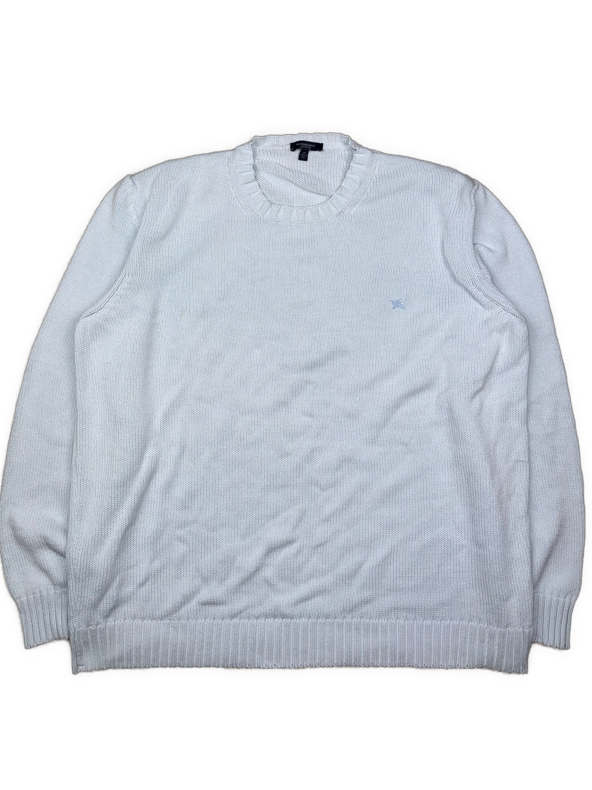 vintage babyblue Burberry knittedsweater
