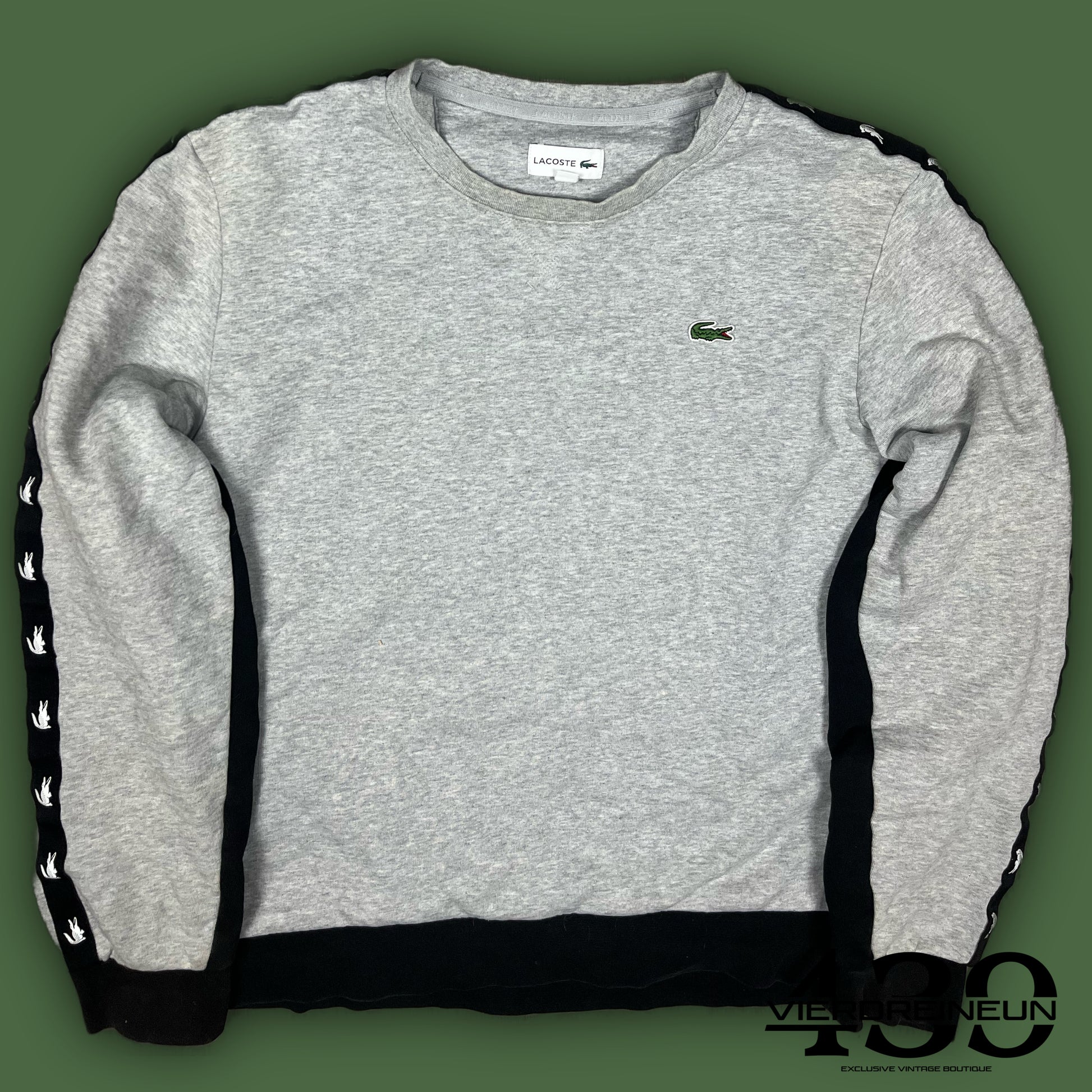 grey Lacoste sweater {L}