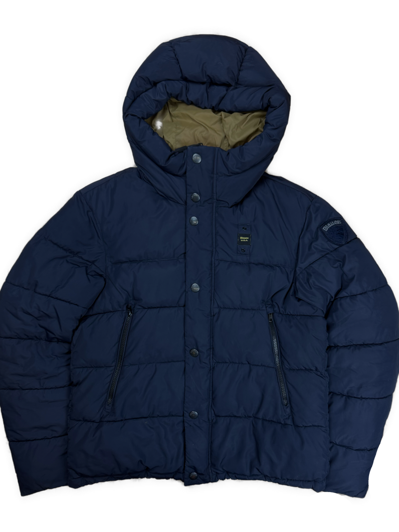 vintage navyblue Blauer winterjacket {L}