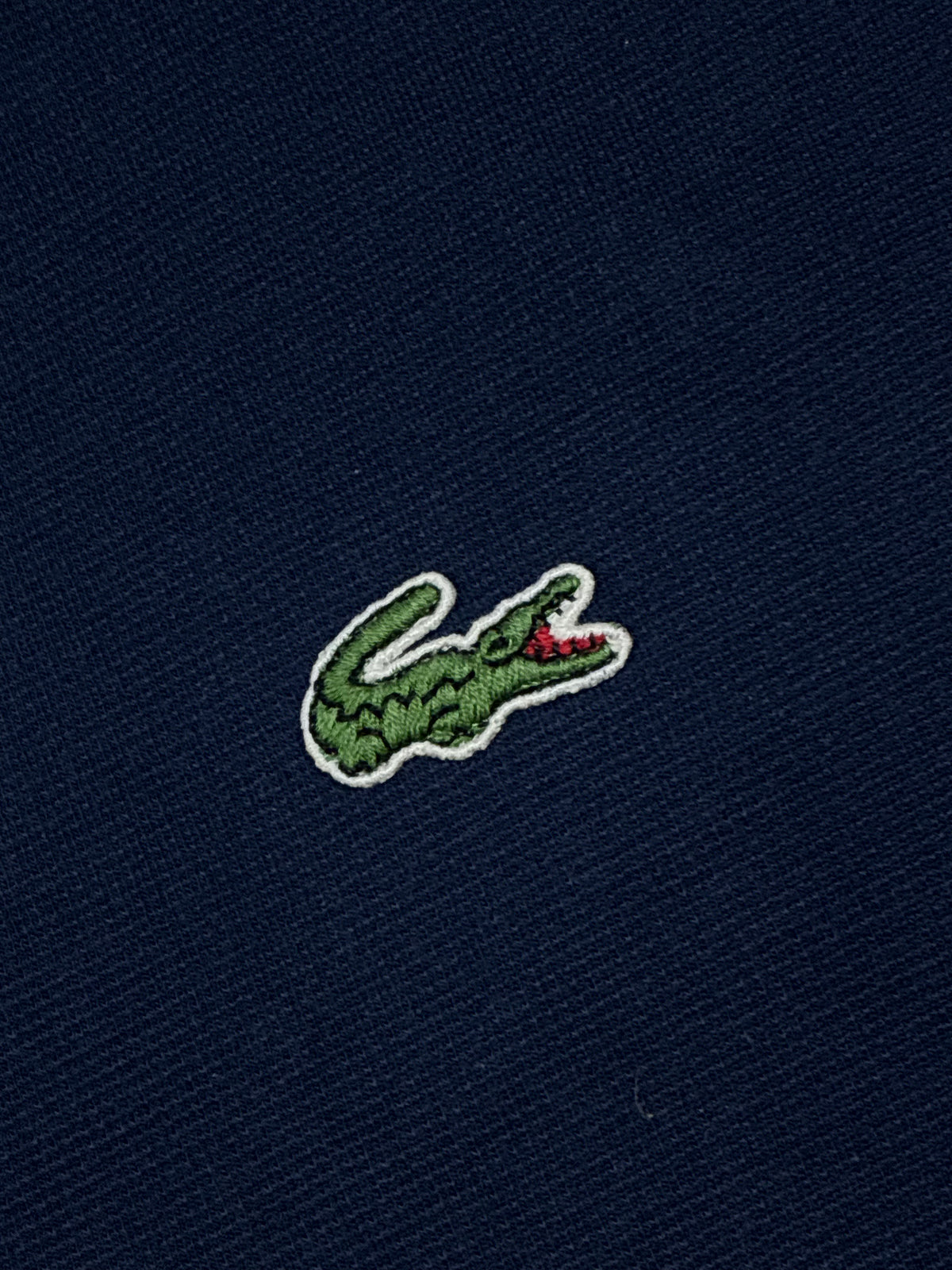 vintage Lacoste polo spellout {XL}