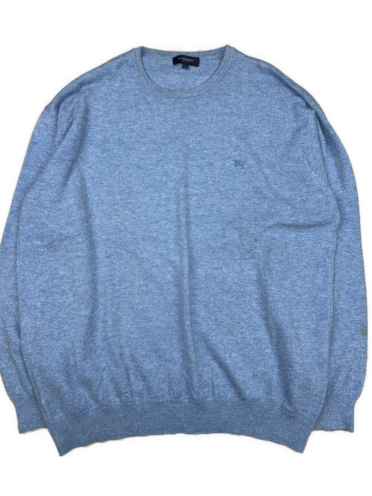 vintage babyblue Burberry knittedsweater {XXL}