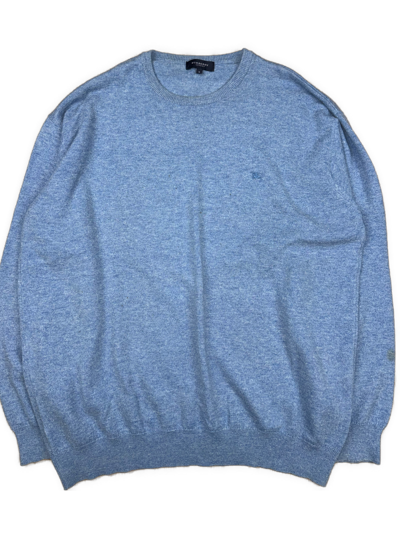 vintage babyblue Burberry knittedsweater {XXL}