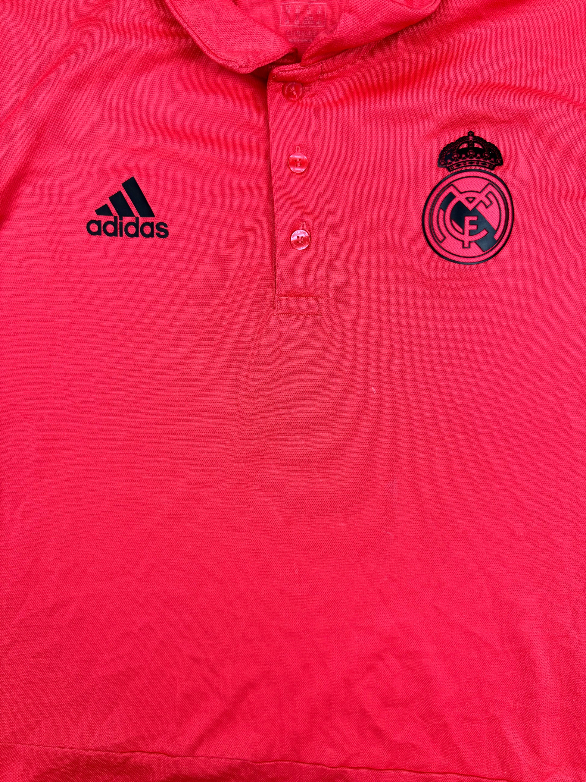 red Adidas Real Madrid polo {XL}