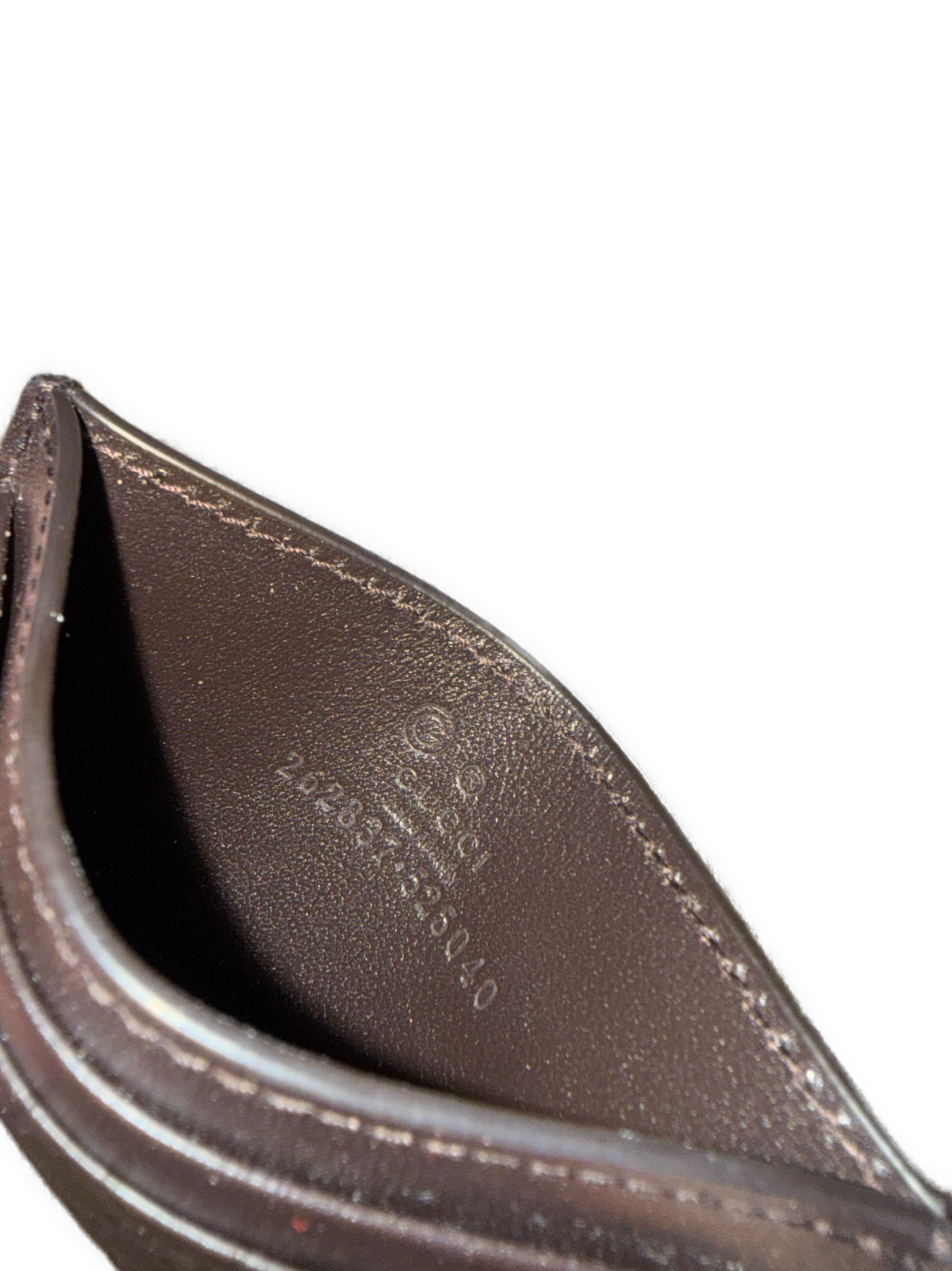 vintage brown Gucci cardholder