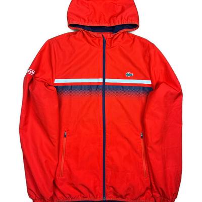 orange Lacoste windbreaker {S}