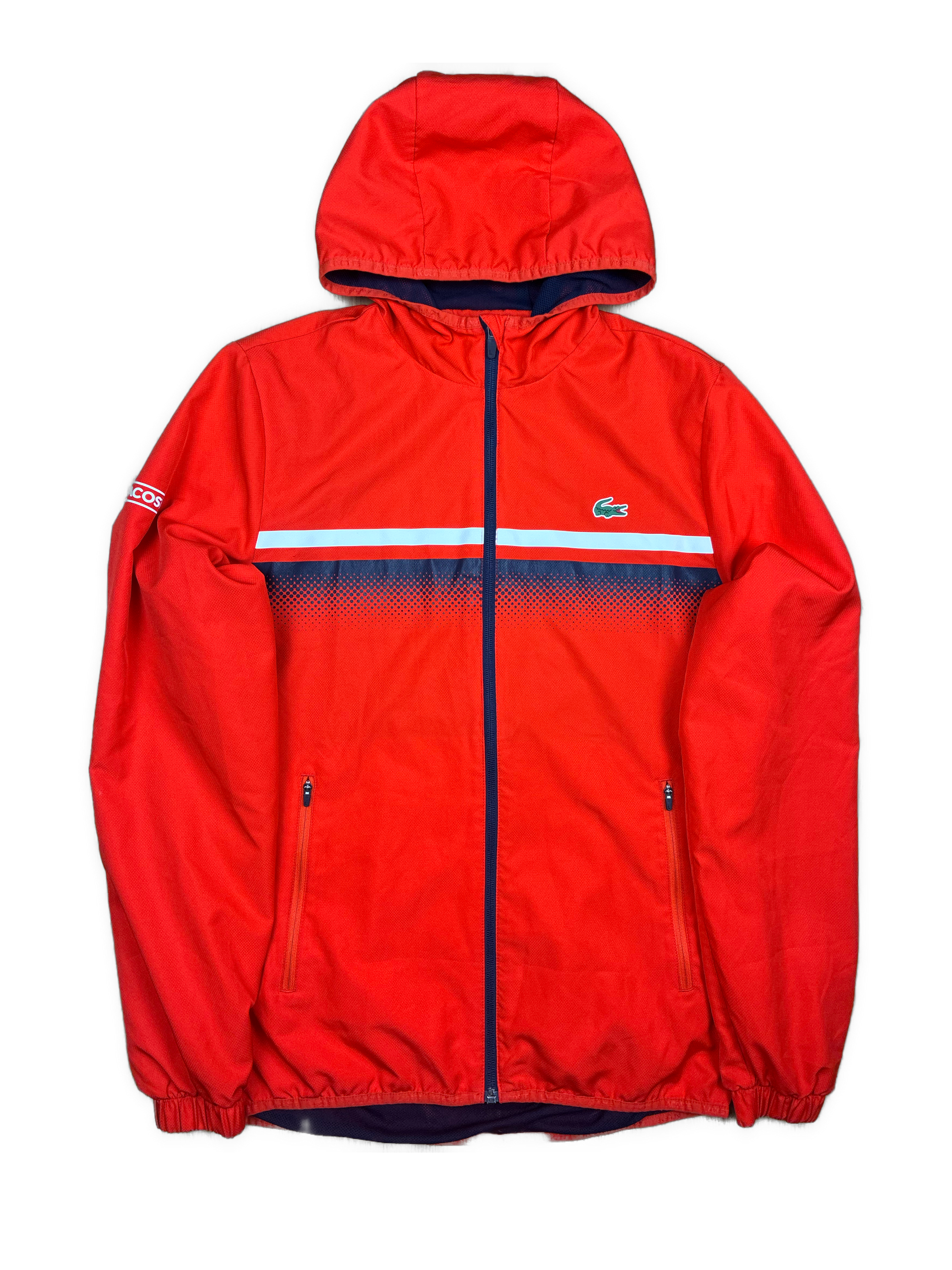 orange Lacoste windbreaker {S}