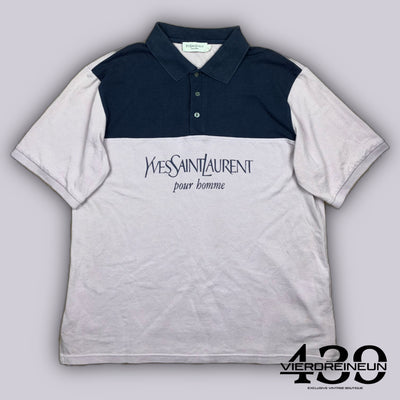 vintage YSL Yves Saint Laurent spellout polo {XL}