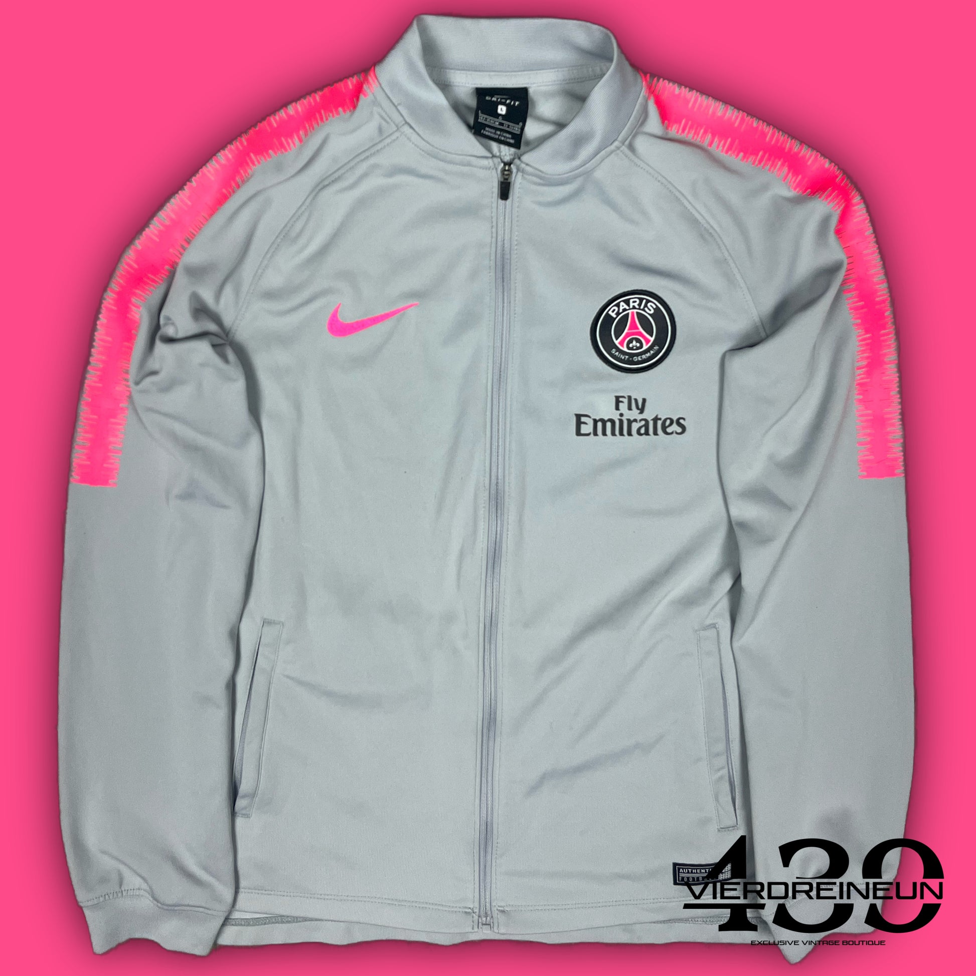 grey Nike PSG Paris Saint Germain trackjacket {XS}