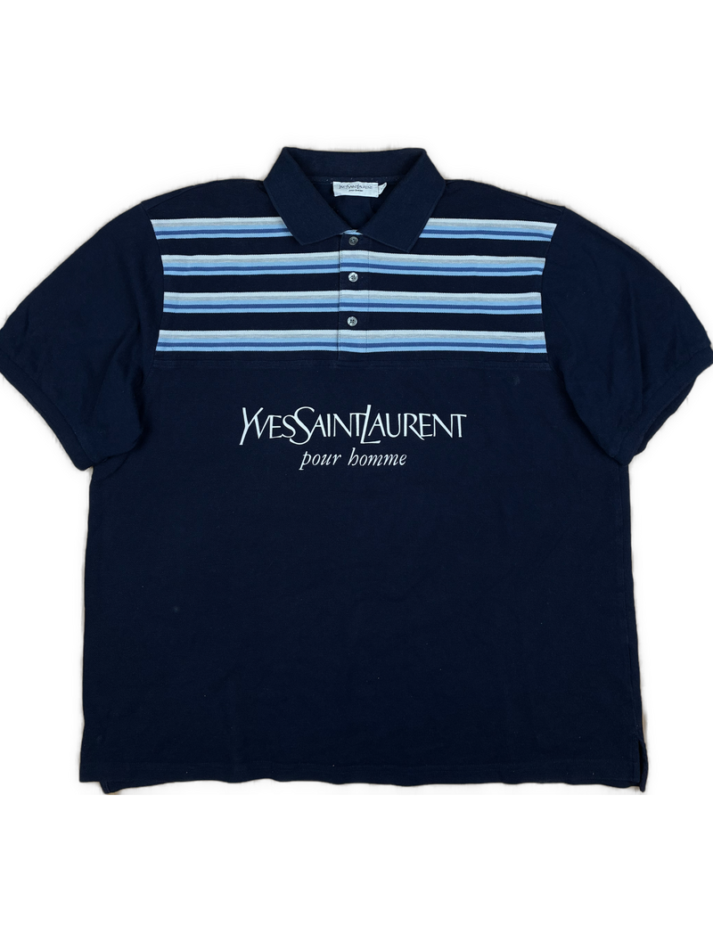 vintage YSL Yves Saint Laurent spellout polo {XL}