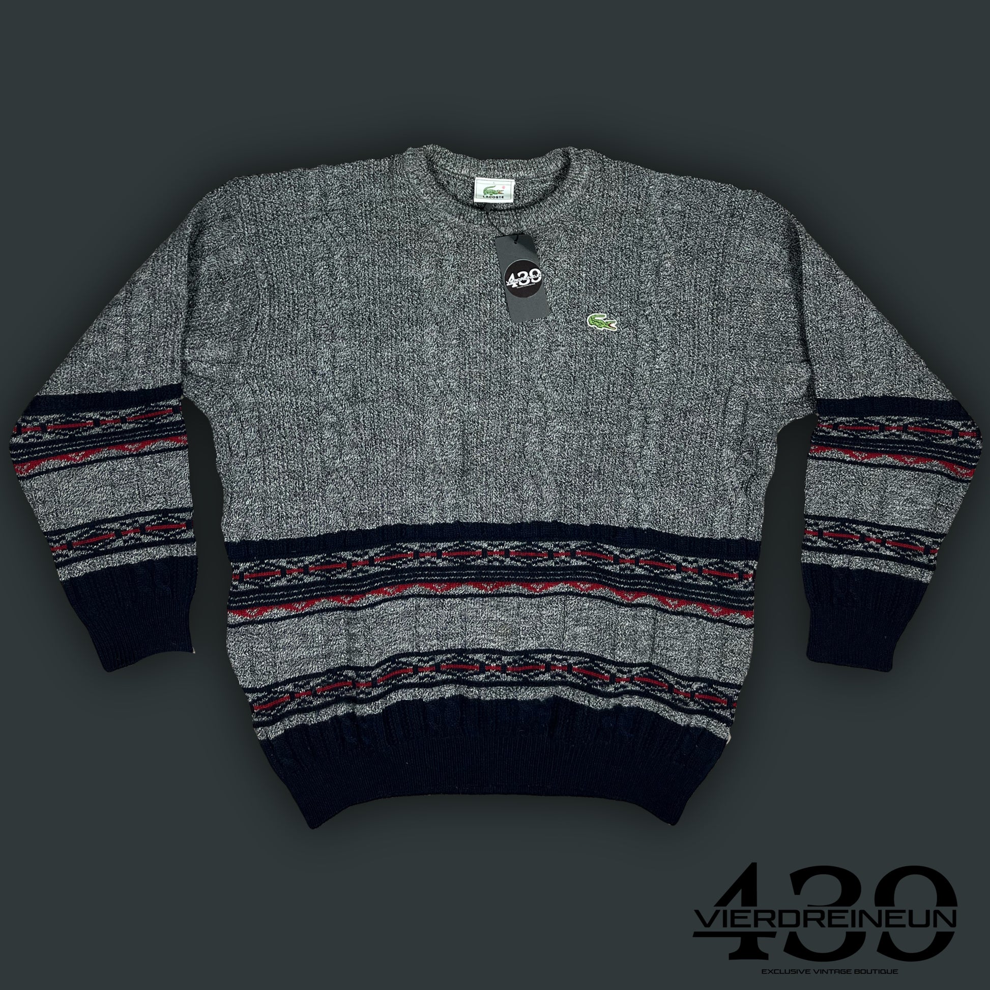 vintage Lacoste knittedsweater {L}