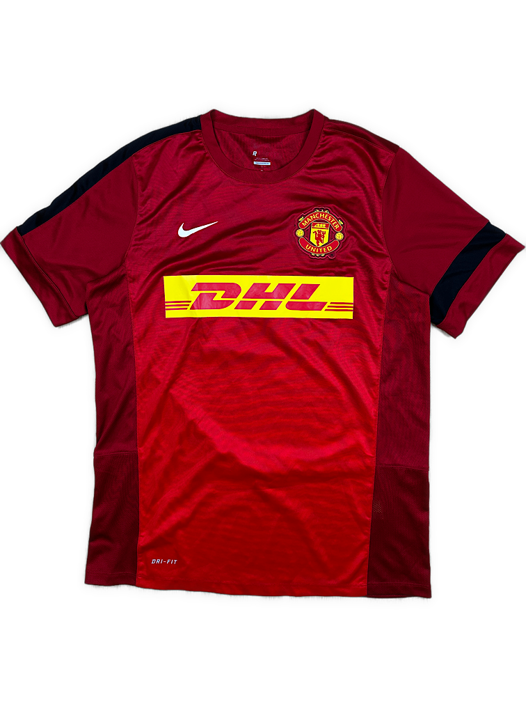 vintage Nike Manchester United trainingjersey {L}