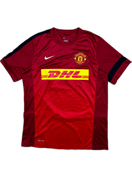 vintage Nike Manchester United trainingjersey {L}