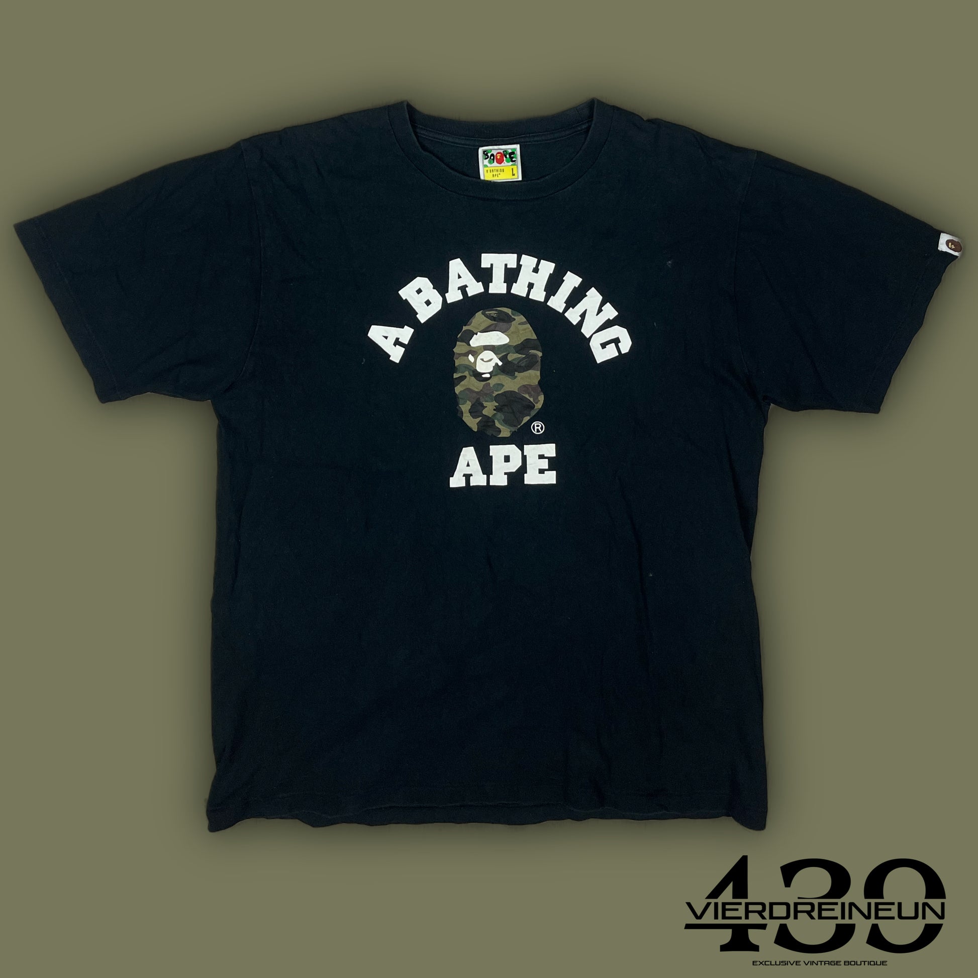 vintage BAPE a bathing ape t-shirt {L}