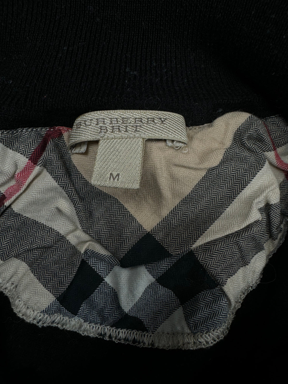 vintage Burberry quarter zip {XS}
