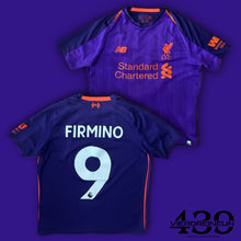 Charger l&#39;image dans la galerie, vintage New Balance Fc Liverpool FIRMINO9 2018-2019 away jersey {XXS}
