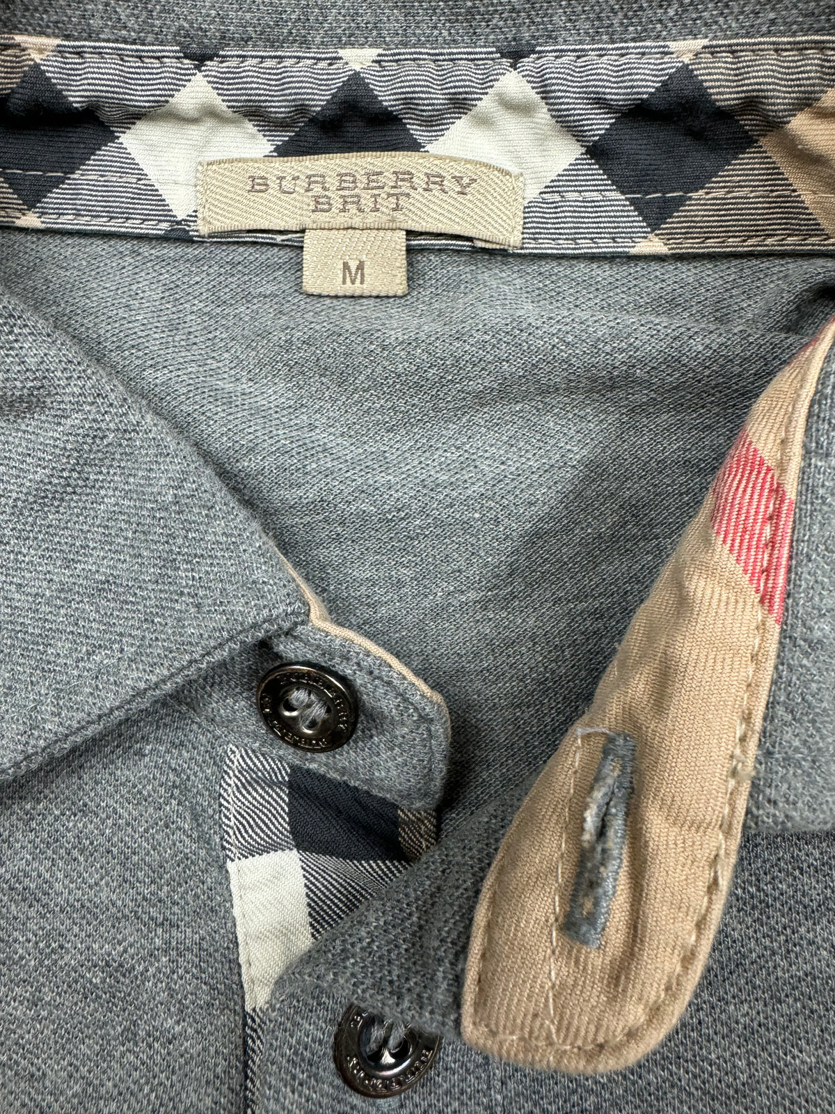 vintage Burberry polo long {S}
