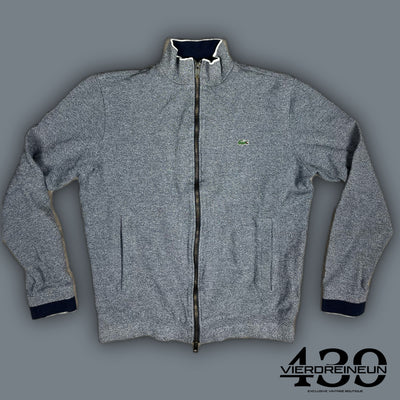 grey Lacoste sweatjacket {S}
