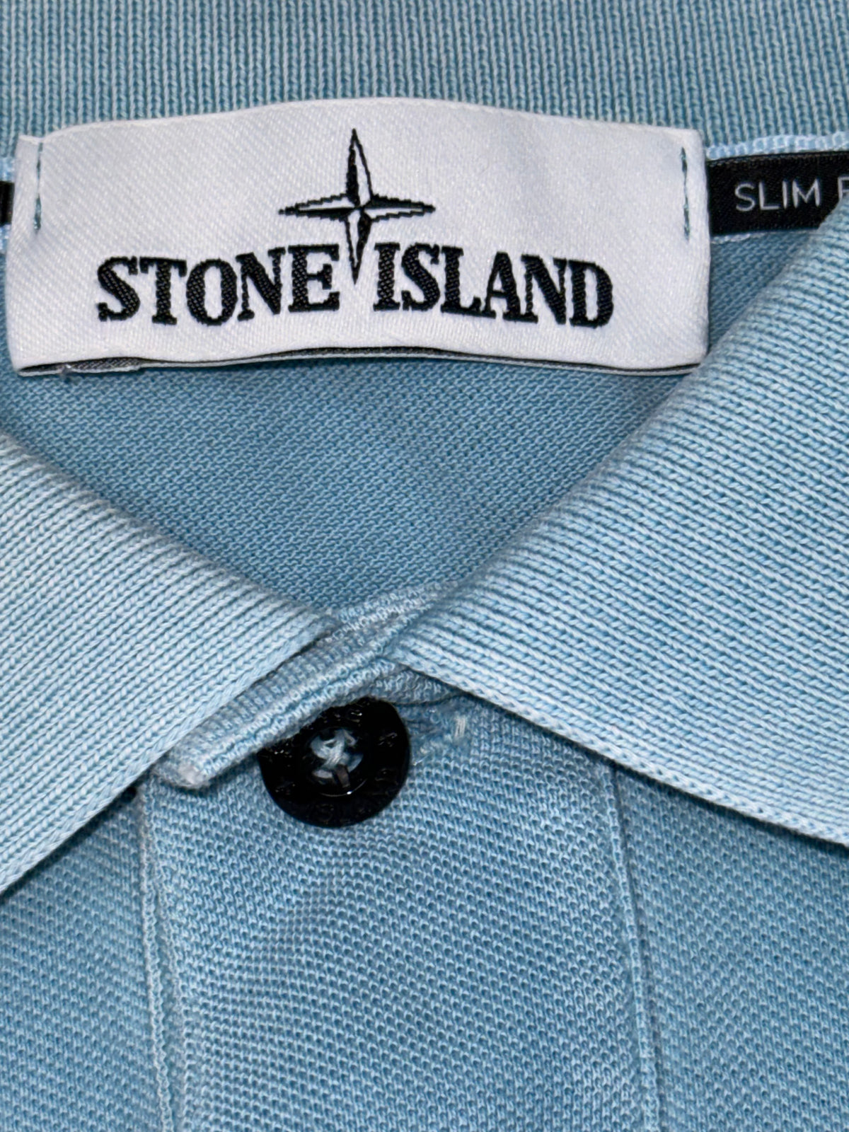 vintage babyblue Stone Island polo {L}