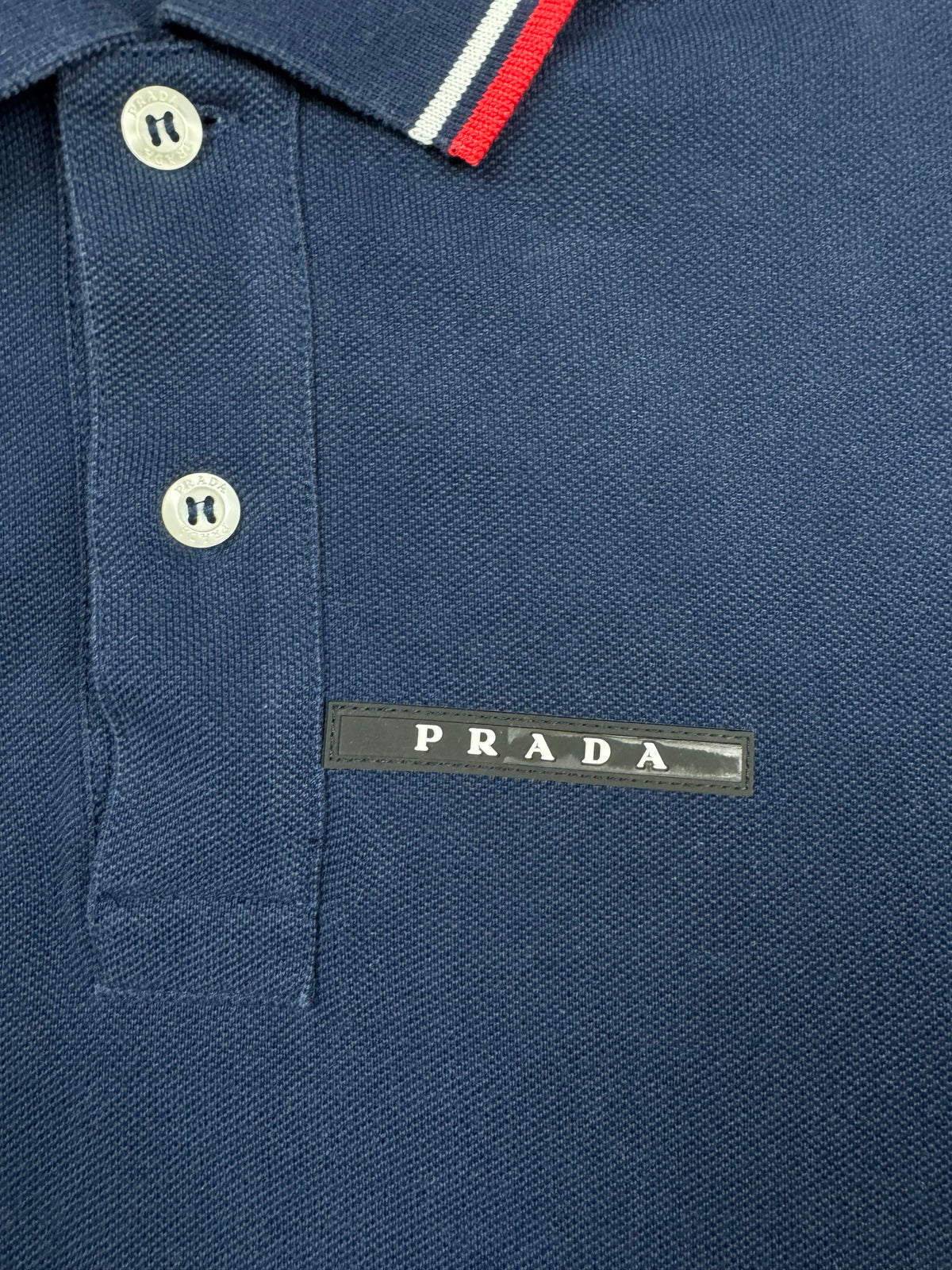 navyblue Prada polo {XS}
