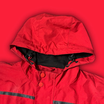 red Lacoste windbreaker {S}